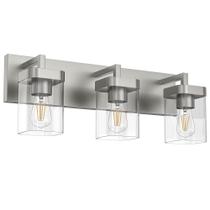 Luz de banheiro Danshinro 21,7" de níquel escovado 120V