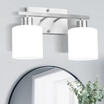 Luz de banheiro SILAMPDI 46x19x11cm Níquel escovado 120V