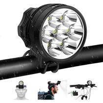 Luz de bicicleta Weihao Farol impermeável 10500LM 9600mAh