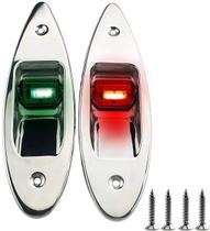 Luz De Bordo Olho De Tubarão LED De Embutir Inox (o Par)