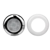 Luz de Cabine 4 LED's Vermelhos 12v Moldura Branca e Cromada Luz de Cabine 4 LED's Vermelhos 12v Moldura Branca e Cromada