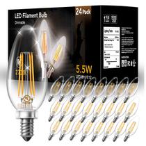 Luz de candelabro DAYBETTER B11 regulável E12 LED 600lm 2700K
