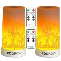 Luz de Chama LED PDGROW Recarregável por USB com Controle Remoto e 4 Modos Luz de Chama LED PDGROW Recarregável por USB com Controle Remoto e 4 Modos