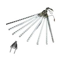 Luz De Chuva Meteorológica Solar LED Para Exterior, Decoração De Jardim À Prova d'Água, Guirlanda De