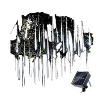 Luz De Chuva Meteorológica Solar LED Para Exterior, Decoração De Jardim À Prova d'Água, Guirlanda De