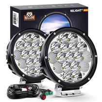 Luz de Condução LED Nilight 7" 85W 10200LM Spot Flood IP68