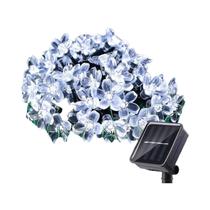 Luz De Cordão Solar De Flor De Cerejeira Sakura 5/7/12/22M Lâmpada LED Para Casamento Festa Jardim