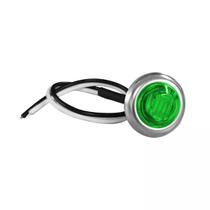 Luz De Cortesia com Moldura em Inox Led Verde 12v