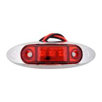 Luz de Cortesia Cromada Led 12v 24v Vermelho P/ Embarcações