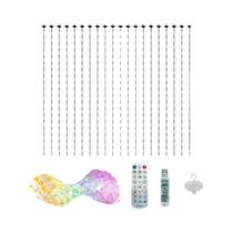 Luz De Cortina LED Inteligente RGB Regulável Com Controle Por APP, Padrão Musical DIY, Decoração