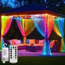 Luz de Cortina QLIRJAD 3x3m 300 LEDs a Batería Impermeable