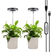 Luz De Crescimento Para Plantas Internas Com Altura Ajustável E Timer Automático 5V, Lâmpada Pequena Luz De Crescimento Para Plantas Internas Com Altura Ajustável E Timer Automático 5V, Lâmpada Pequena