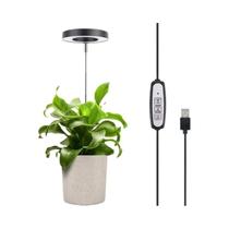 Luz De Crescimento Para Plantas Internas Com Altura Ajustável E Timer Automático 5V, Lâmpada Pequena