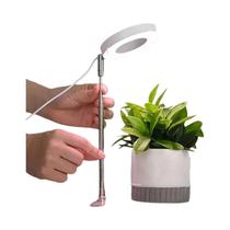 Luz De Cultivo LED Ajustável De Espectro Completo Com Timer De 2, 4 E 8 Horas Para Plantas De