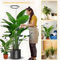 Luz De Cultivo LED Ajustável Em Altura, Lâmpada Para Plantas Internas De Espectro Completo Com 3
