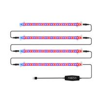 Luz De Cultivo LED De Espectro Completo 5V USB Com Temporizador E Intensidade Regulável 4/8/12 Horas