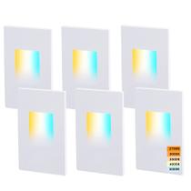 Luz de degrau CLOUDY BAY 120V regulável de 5 cores LED interna/externa