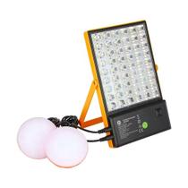 Luz De Emergência Com Painel Solar 28w Cor:laranja Luz De Emergência Com Painel Solar 28w Cor:laranja