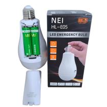 Luz De Emergência Lâmpada Led Recarregável Portátil E27 20w