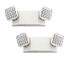 Luz de emergência Lithonia Lighting EU2C CP2 120/277V, pacote com 2 unidades Luz de emergência Lithonia Lighting EU2C CP2 120/277V, pacote com 2 unidades