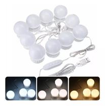 Luz De Espelho Camarim Maquiagem Led 10 Lampadas Camarim Luz De Espelho Camarim Maquiagem Led 10 Lampadas Camarim
