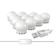 Luz De Espelho Com Led Camarim Maquiagem 10 Lampadas 3 Cores Luz De Espelho Com Led Camarim Maquiagem 10 Lampadas 3 Cores