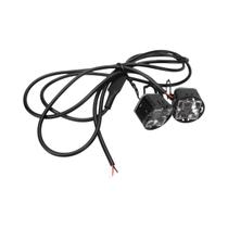 Luz De Espelho LED Bicolor Para Motocicleta, Luz De Advertência Policial Piscante Para UTV ATV