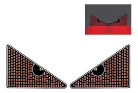 Luz De Expressão Olhos Led Display Painel Carro Luz De Expressão Olhos Led Display Painel Carro