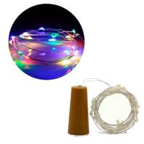 Luz de Fada - Rolha com Luz para Garrafa 20 Leds - Colorido