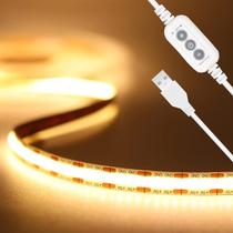Luz de faixa de LED PAUTIX COB 5V USB 3m 640LEDs 1200lm 3000K