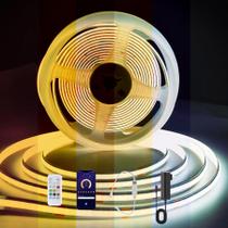 Luz de faixa LED AUZIWE CCT COB 3m branca ajustável 2700K-6500K Luz de faixa LED AUZIWE CCT COB 3m branca ajustável 2700K-6500K