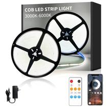 Luz de faixa LED COB Yeewhale de 15 m 6000 K regulável 24 V Luz de faixa LED COB Yeewhale de 15 m 6000 K regulável 24 V