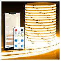 Luz de faixa LED DAYBETTER COB 16,4 pés 3000K regulável em branco quente Luz de faixa LED DAYBETTER COB 16,4 pés 3000K regulável em branco quente
