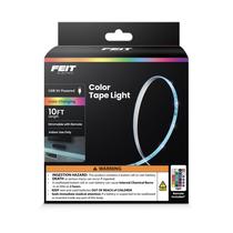 Luz de fita LED Feit Electric 3m RGB regulável alimentada por USB