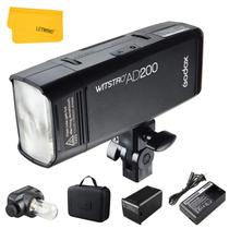Luz de flash Godox AD200 200Ws 2.4G TTL 1/8000 HSS Monolight