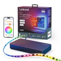 Luz de fundo de TV Linkind HDMI 2.0 Sync Box ET6 para TVs de 90 polegadas