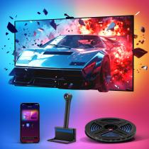 Luz de fundo LED Ailofy Smart TV, faixa de 20 cm para telas de 40-50"