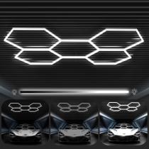 Luz de garagem FERUERW hexagonal 168W 18480 lm 6500K dimerizável Luz de garagem FERUERW hexagonal 168W 18480 lm 6500K dimerizável