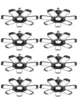 Luz de garagem LED HAPYLUMI 200W 20000LM 6500K, pacote com 8 unidades E26/E27 Luz de garagem LED HAPYLUMI 200W 20000LM 6500K, pacote com 8 unidades E26/E27