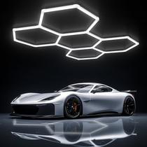 Luz de Garaje Hexagonal Gneng 200W 24000LM 5000K 226x158 cm