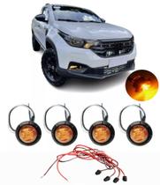 Luz De Grade F250 Fumê Âmbar Laranja Super Luz De Led Kit Completo Pronto Para Uso