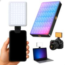 Luz De Gravação Rgb Portátil 6,5w Recarregável Iluminação