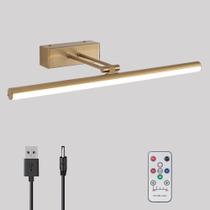 Luz de imagem HOWMZON recarregável sem fio de 40 cm de latão Luz de imagem HOWMZON recarregável sem fio de 40 cm de latão