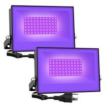 Luz de inundação Blacklight Onforu 30W LED Black Lights x2