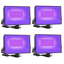 Luz de inundação Blacklight Onforu 30W LED Black Lights x4 Luz de inundação Blacklight Onforu 30W LED Black Lights x4