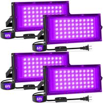 Luz de inundação Blacklight YAYIT 50W IP66 à prova d'água, pacote com 4