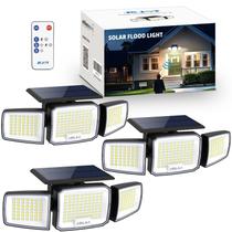 Luz de inundação solar JEJOT 3 cabeças, radar de 270, IP65, 3 modos Luz de inundação solar JEJOT 3 cabeças, radar de 270, IP65, 3 modos