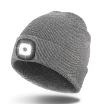 Luz de inverno recarregável LED Beanie Hatlight USB