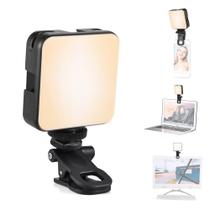Luz de LED Clip-on Luz LED Portatil Luz 3200K-6500K Dimerizável Tipo C Recarregável