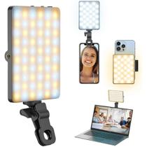 Luz de Led Clipe para Fotos Selfie Gravação 5W Video Conferencia Para Celular Camera Computador Modelo M12 Portátil